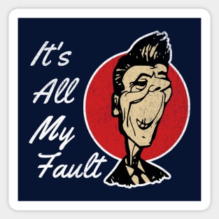 Ronald Reagan Satire Anti Policy Political Commentary Art Sticker